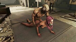 Fallout 4: Sötét fantáziák felfedezése rózsaszín hajú karakterrel a BDSM-ben